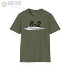 B-2 Spirit Stealth Bomber Side Profile T-Shirt - Pilot gifts - WWII warbird t-shirt