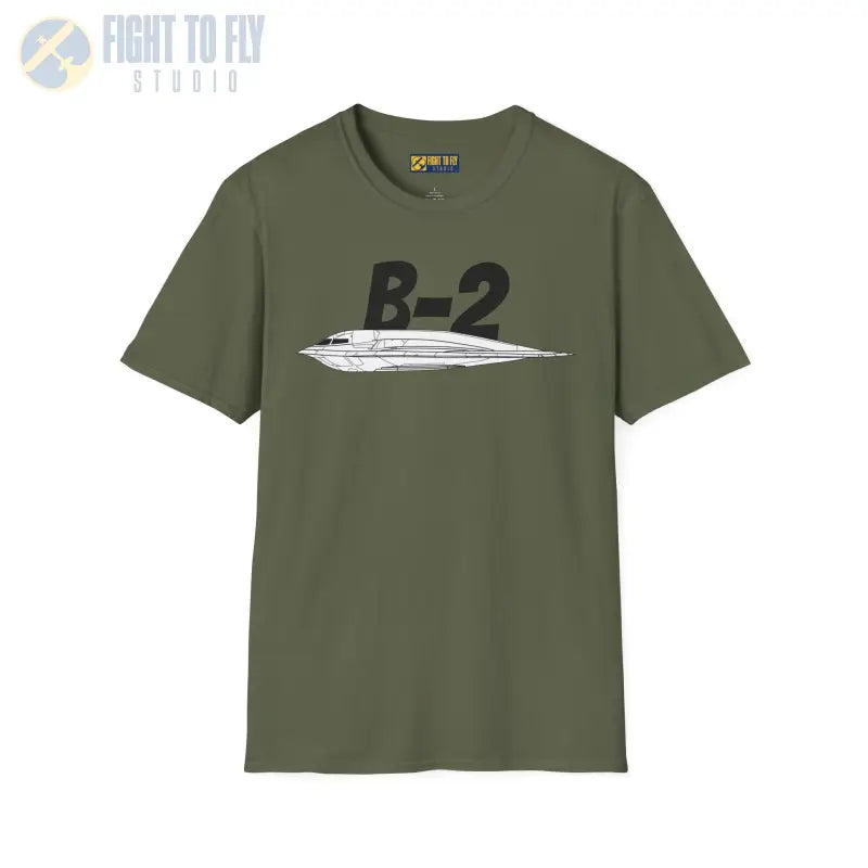 B-2 Side Profile T-Shirt – Stealth Bomber Tee - Pilot gifts - WWII warbird t-shirt