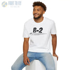 B-2 Spirit Stealth Bomber Side Profile T-Shirt - Pilot gifts - WWII warbird t-shirt