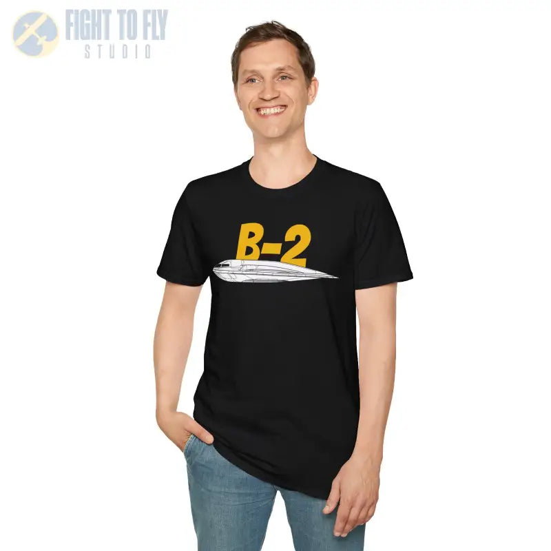 B-2 Side Profile T-Shirt – Stealth Bomber Tee - Pilot gifts - WWII warbird t-shirt