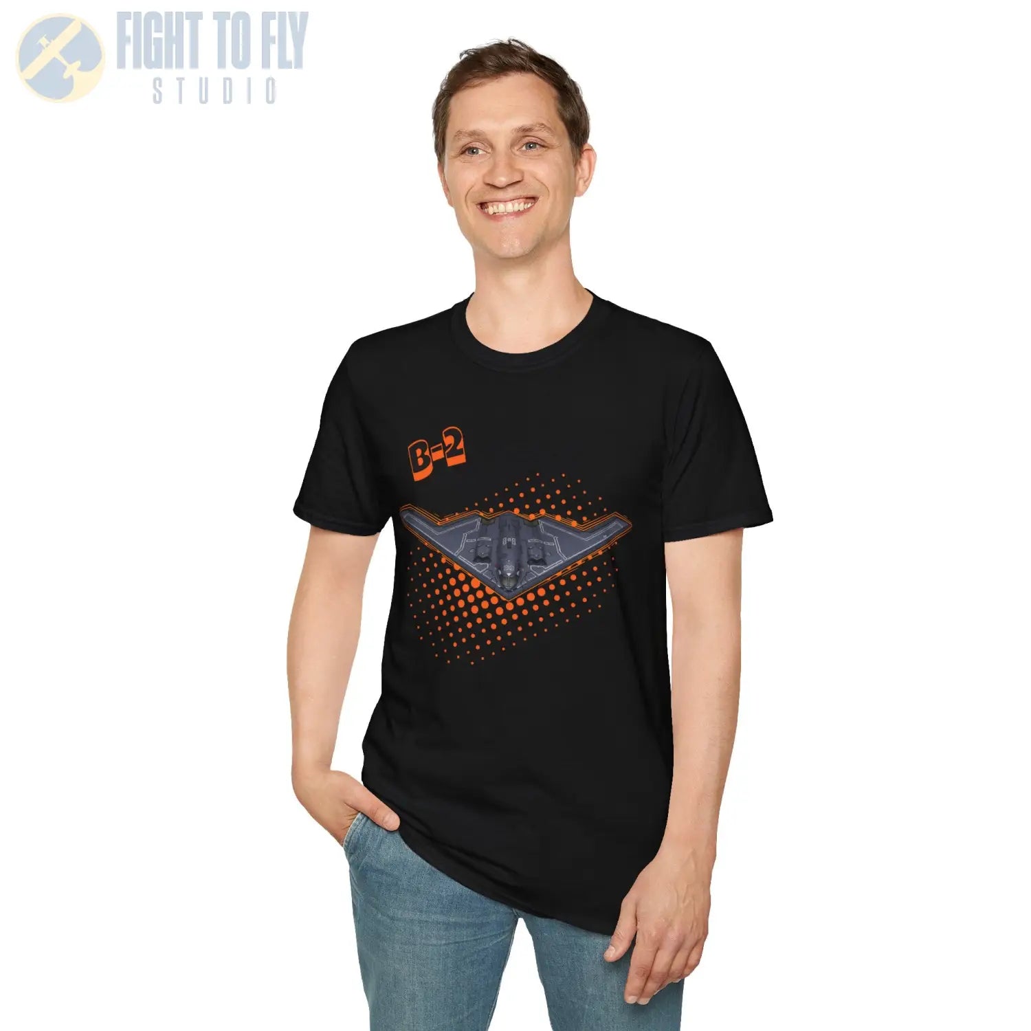 B-2 Spirit Comic Style T-Shirt - Pilot gifts - WWII warbird t-shirt