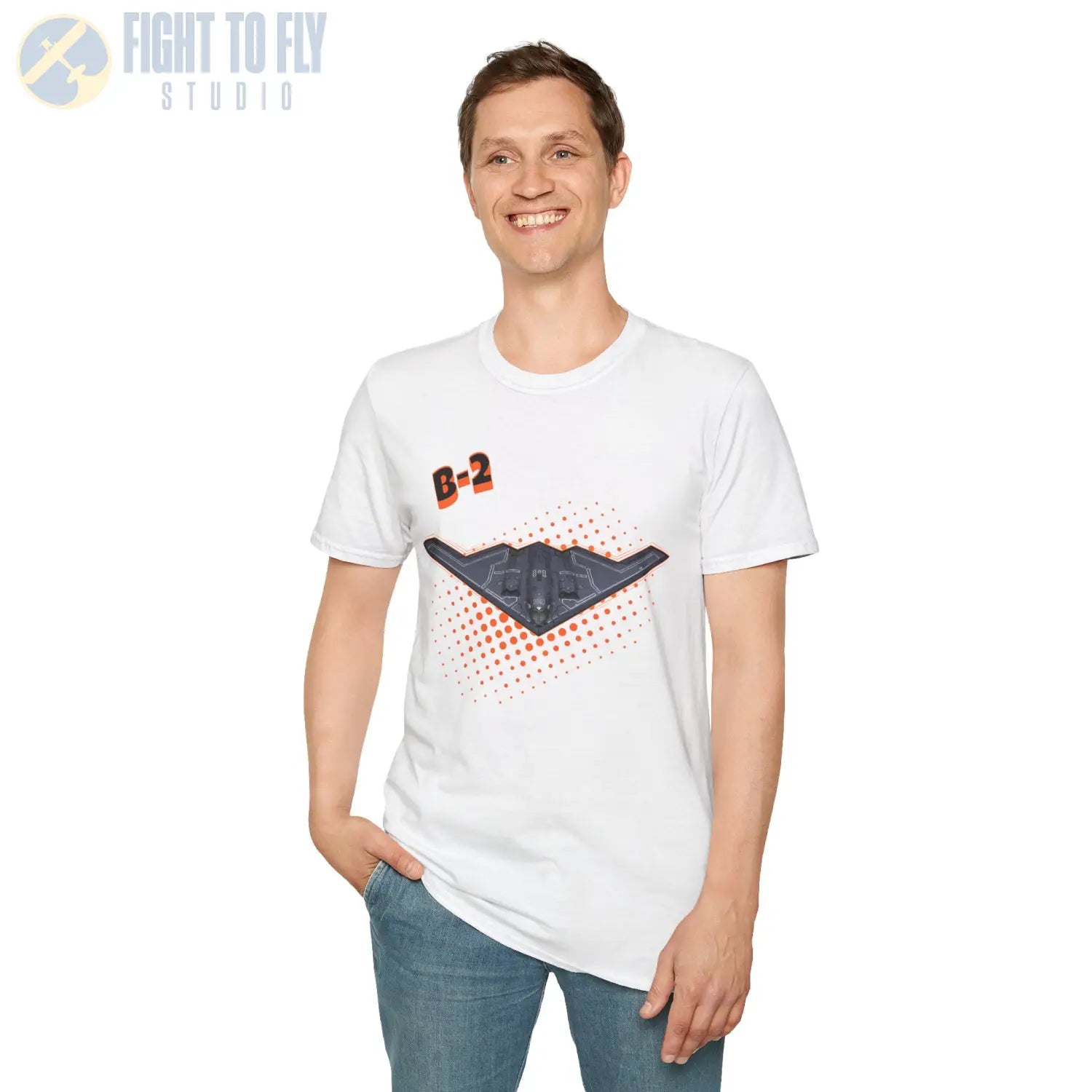 B-2 Spirit Comic Style T-Shirt - Pilot gifts - WWII warbird t-shirt