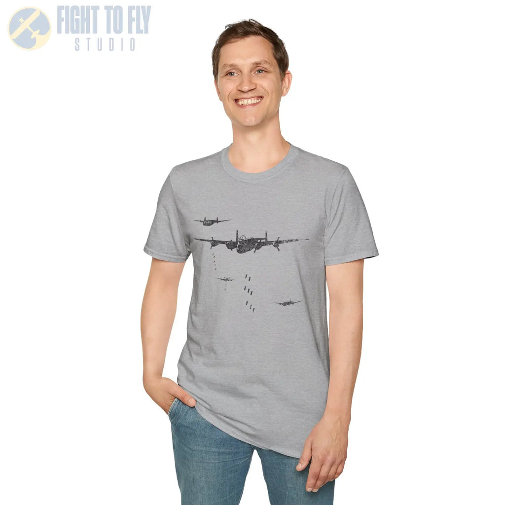 B-24 Liberator “Bomb Run” WWII T-Shirt - Pilot gifts - warbird t-shirt