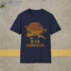 B-24 Liberator “Retro Heritage” WWII T-Shirt - Pilot gifts - warbird t-shirt