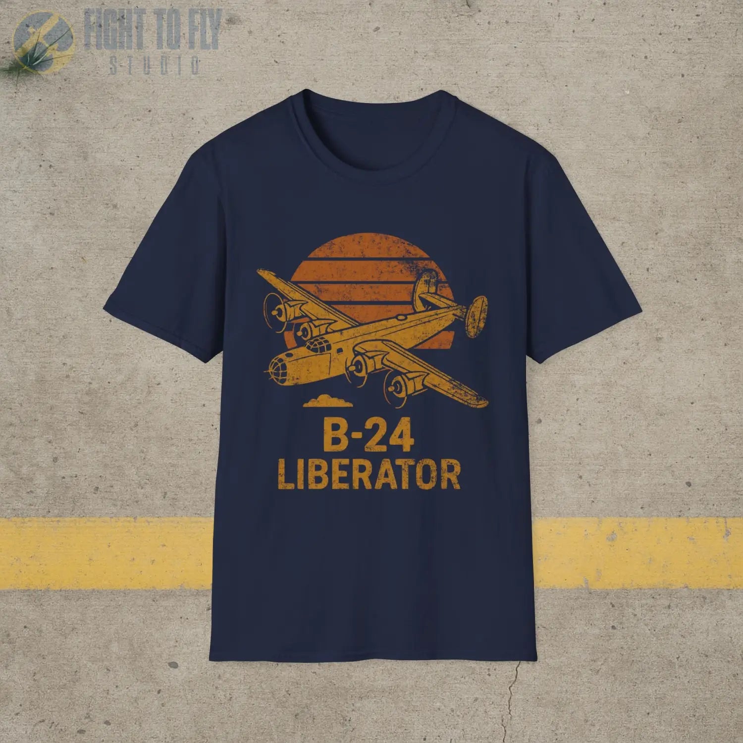 B-24 Liberator “Retro Heritage” WWII T-Shirt - Pilot gifts - warbird t-shirt