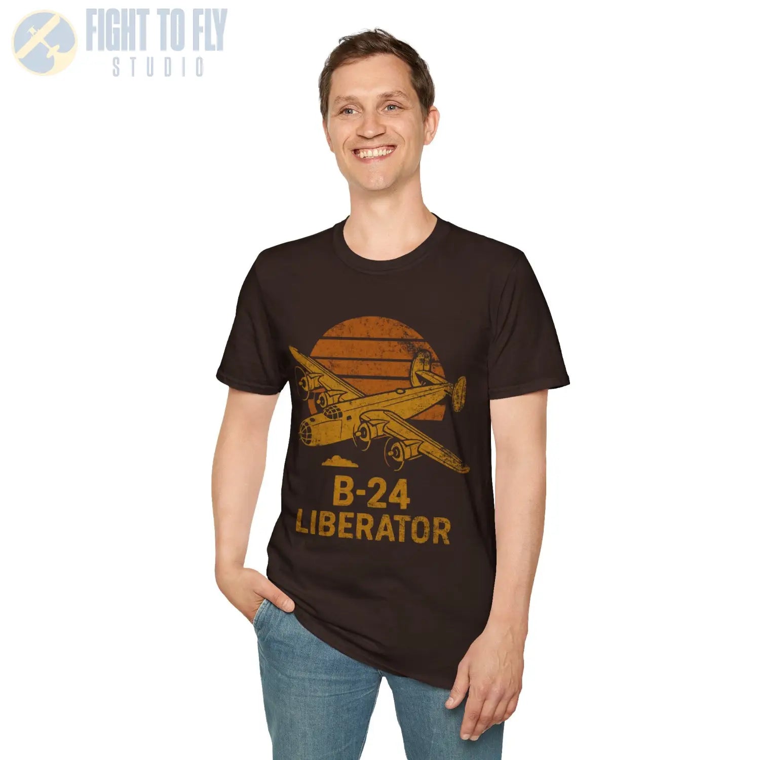 B-24 Liberator “Retro Heritage” WWII T-Shirt - Pilot gifts - warbird t-shirt