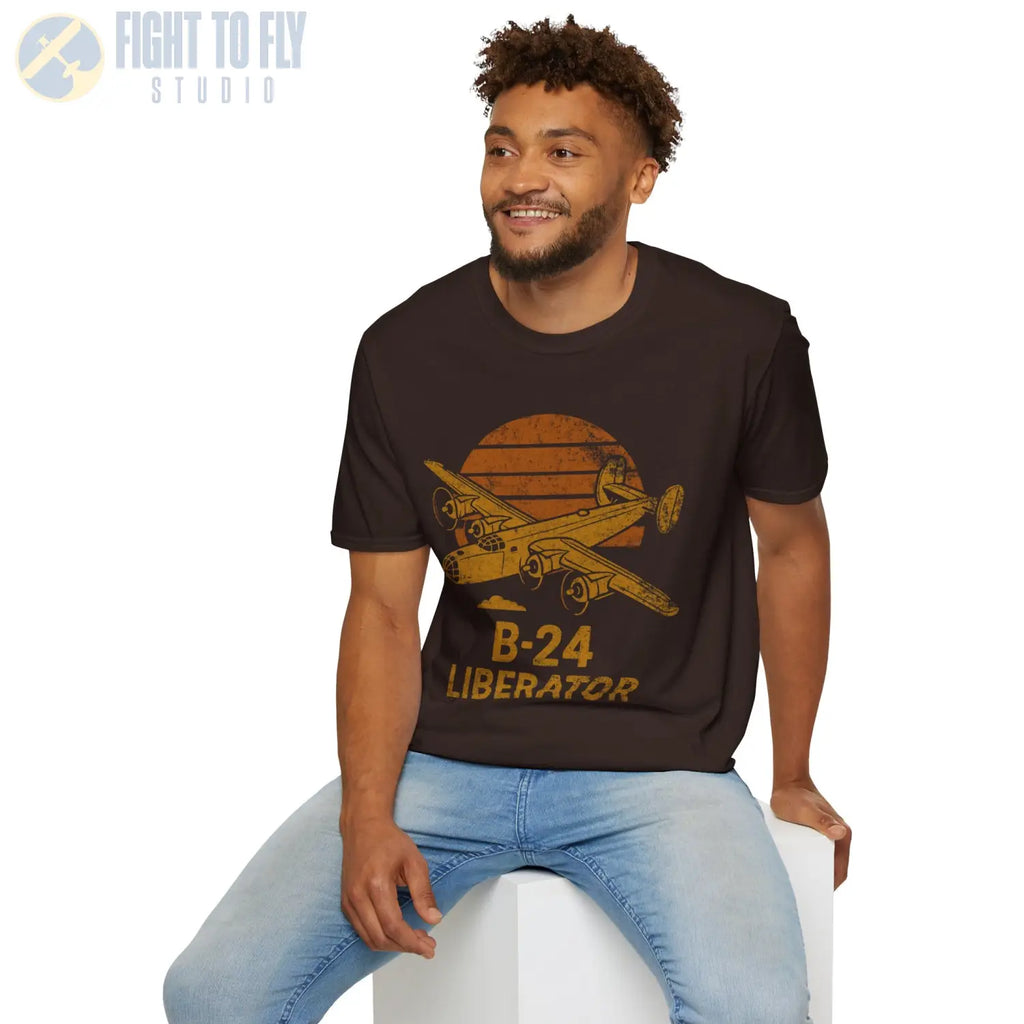 B-24 Liberator “Retro Heritage” WWII T-Shirt - Pilot gifts - warbird t-shirt