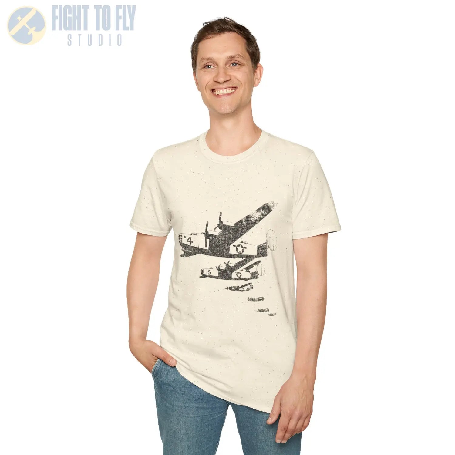 B-24 Liberator “Side Formation” Heritage T-Shirt - Pilot gifts - WWII warbird t-shirt