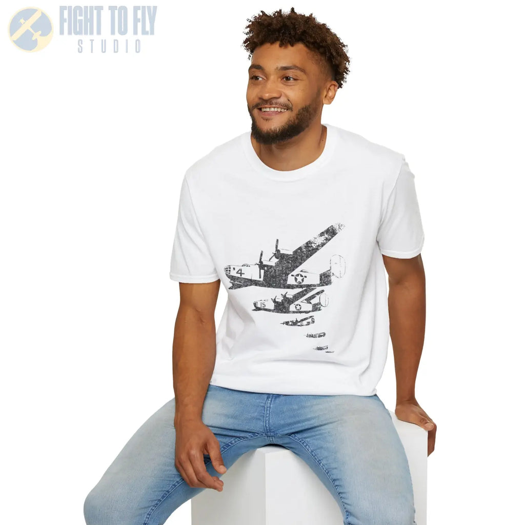 B-24 Liberator “Side Formation” Heritage T-Shirt - Pilot gifts - WWII warbird t-shirt