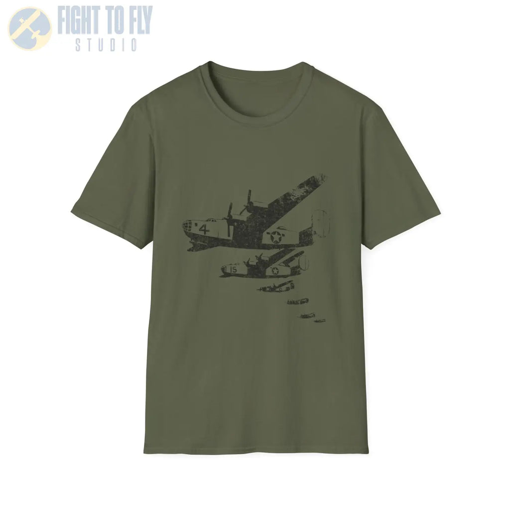 B-24 Liberator “Side Formation” Heritage T-Shirt - Pilot gifts - WWII warbird t-shirt