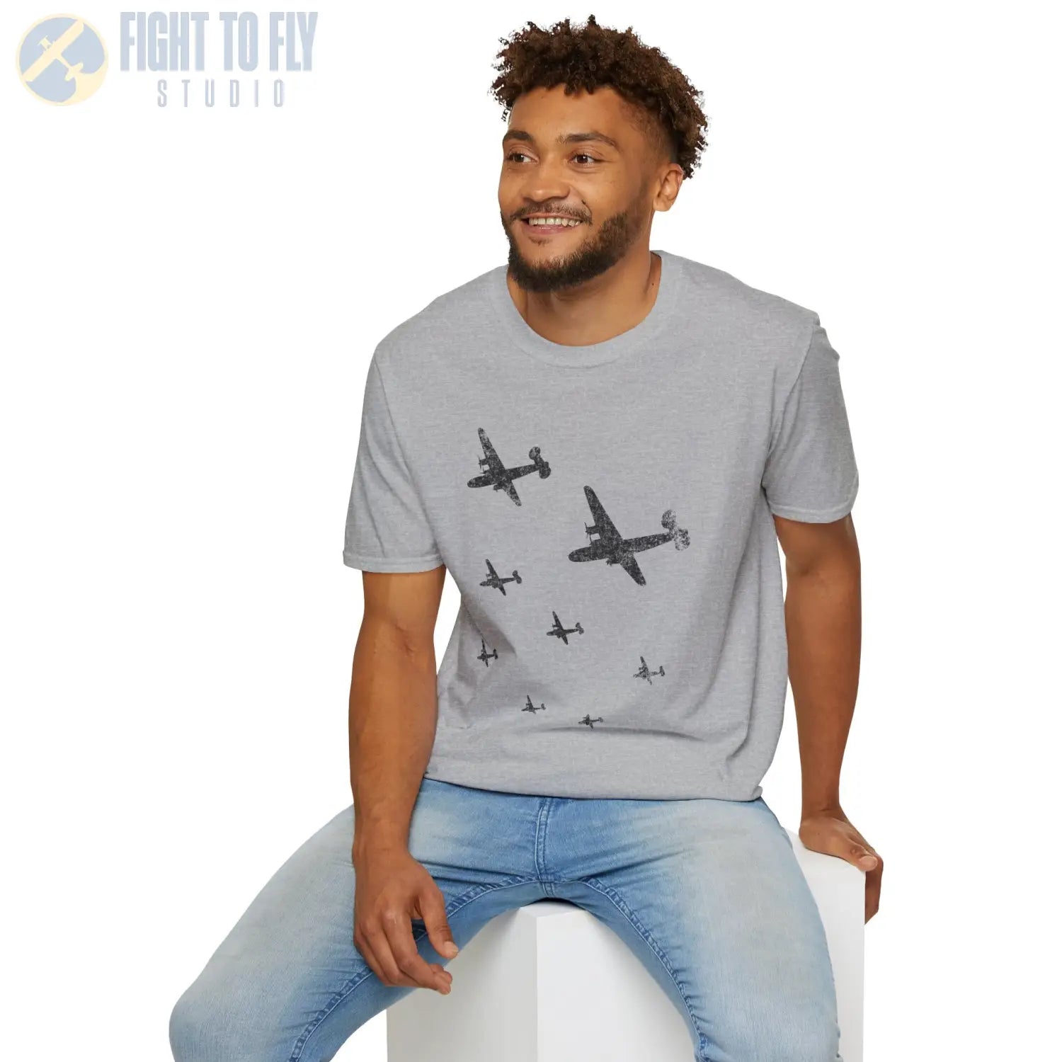 B-24 Liberator “Upward Formation” WWII T-Shirt - Pilot gifts - warbird t-shirt