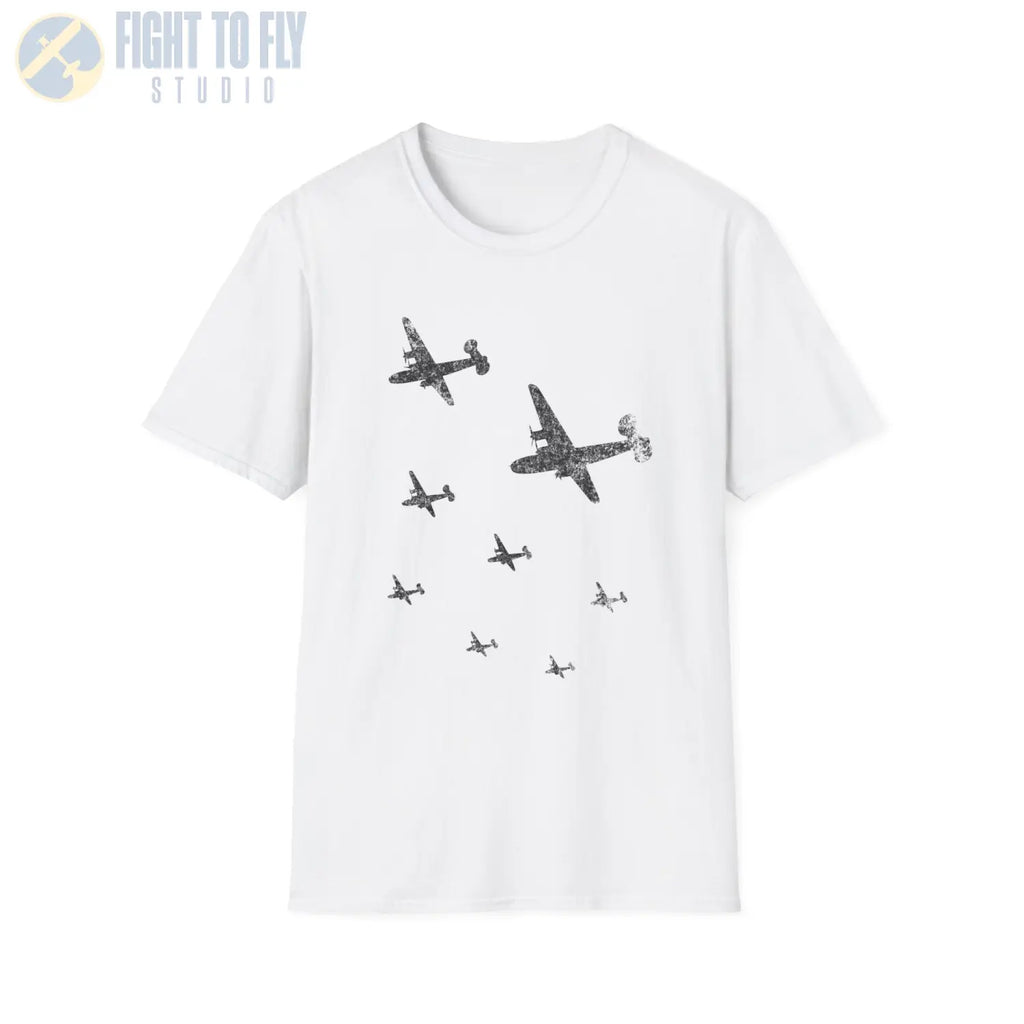 B-24 Liberator “Upward Formation” WWII T-Shirt - Pilot gifts - warbird t-shirt
