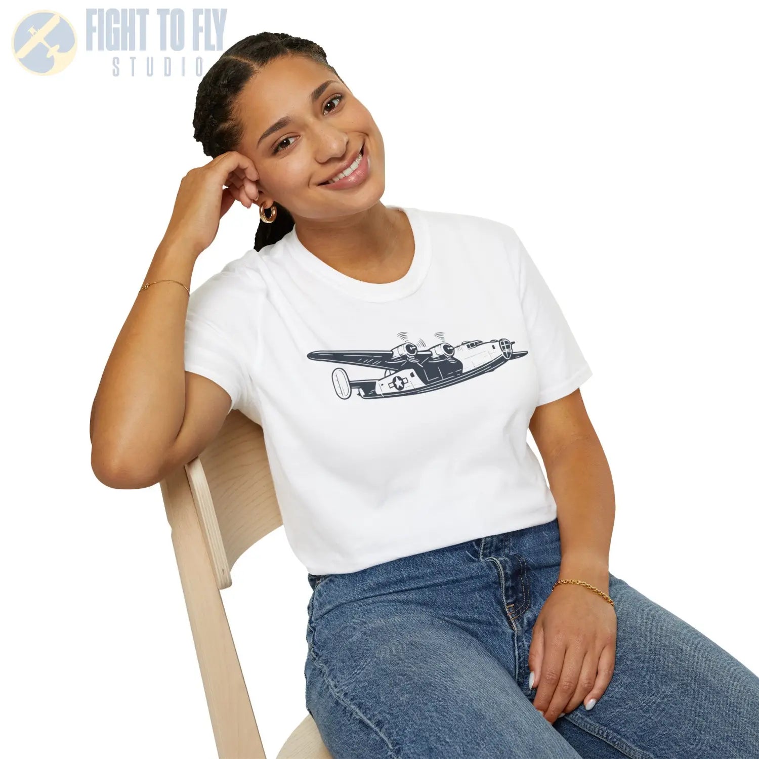 Consolidated B-24 Liberator Premium T-Shirt - Pilot gifts - WWII warbird t-shirt