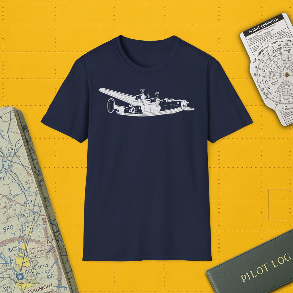 B-24 Premium T-Shirt – Consolidated Liberator WWII Bomber Tee - Pilot gifts - warbird t-shirt