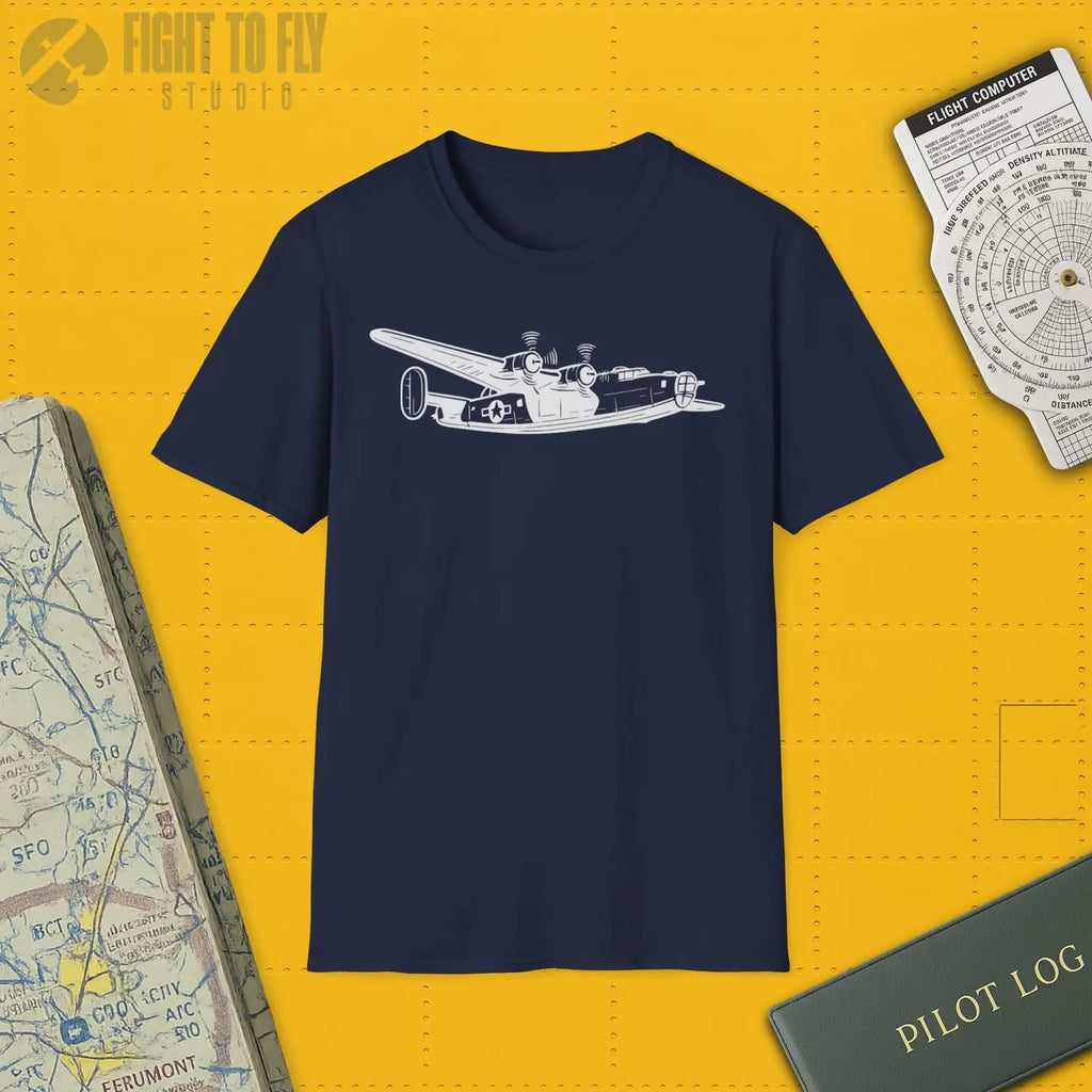 Consolidated B-24 Liberator Premium T-Shirt - Pilot gifts - WWII warbird t-shirt