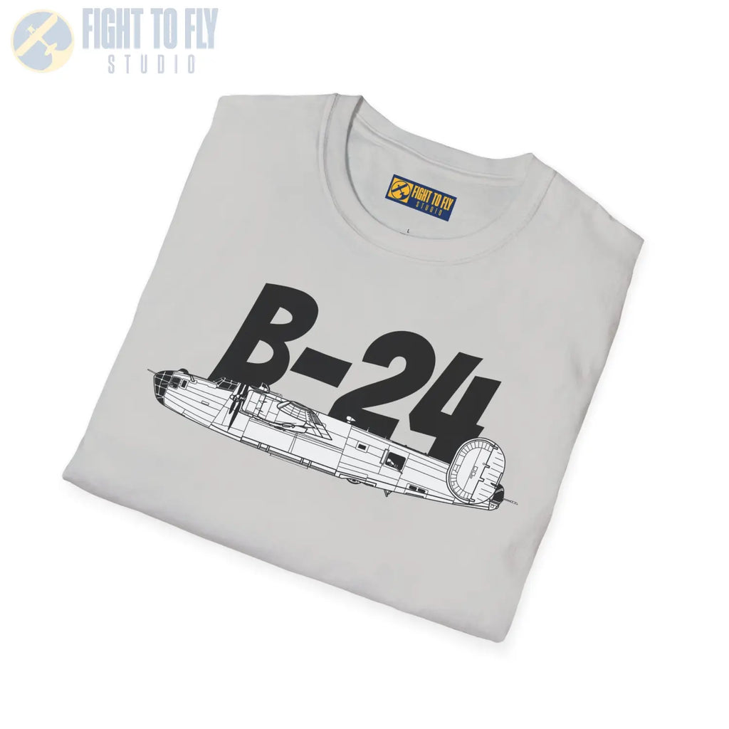 B-24 Liberator Side Profile T-Shirt - Pilot gifts - WWII warbird t-shirt