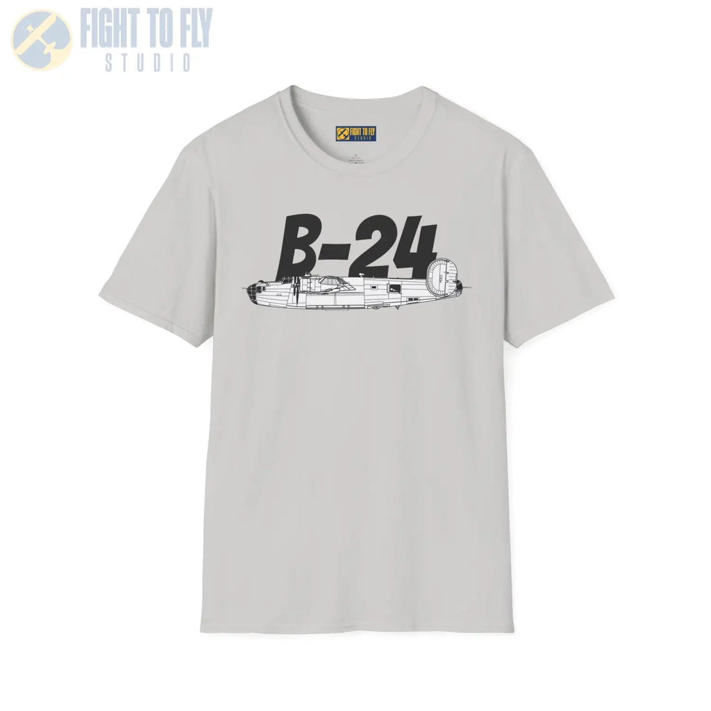 B-24 Liberator Side Profile T-Shirt - Pilot gifts - WWII warbird t-shirt