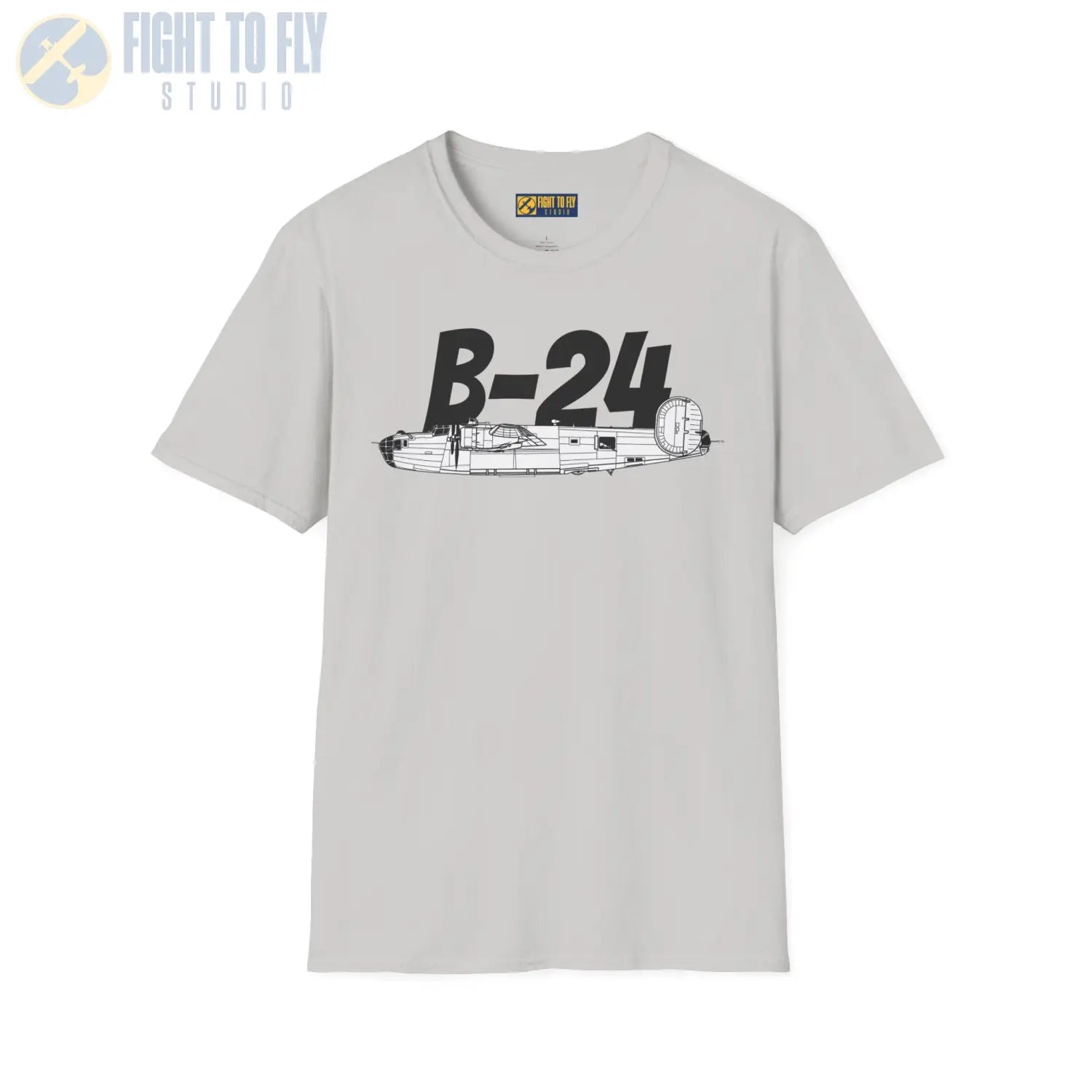 B-24 Liberator Side Profile T-Shirt - Pilot gifts - WWII warbird t-shirt