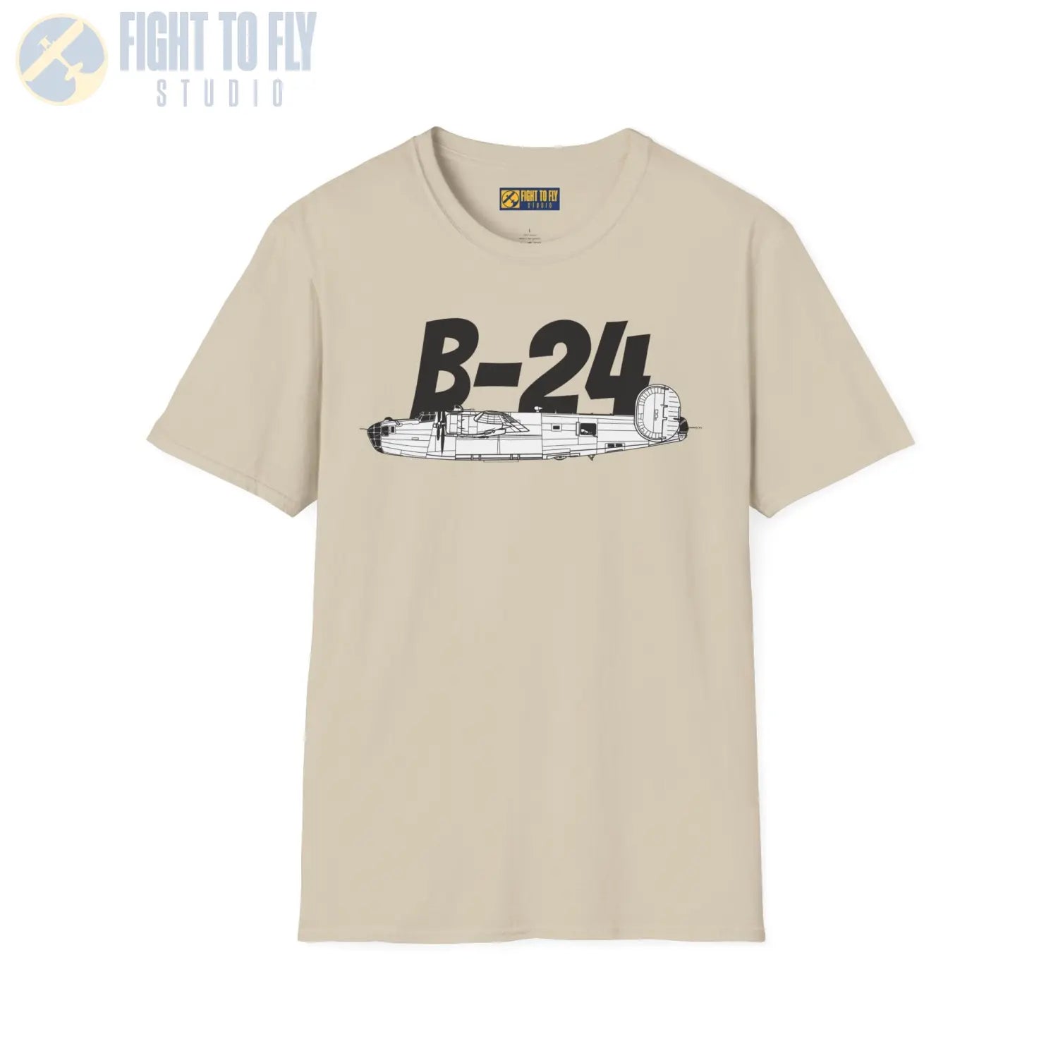 B-24 Liberator Side Profile T-Shirt - Pilot gifts - WWII warbird t-shirt