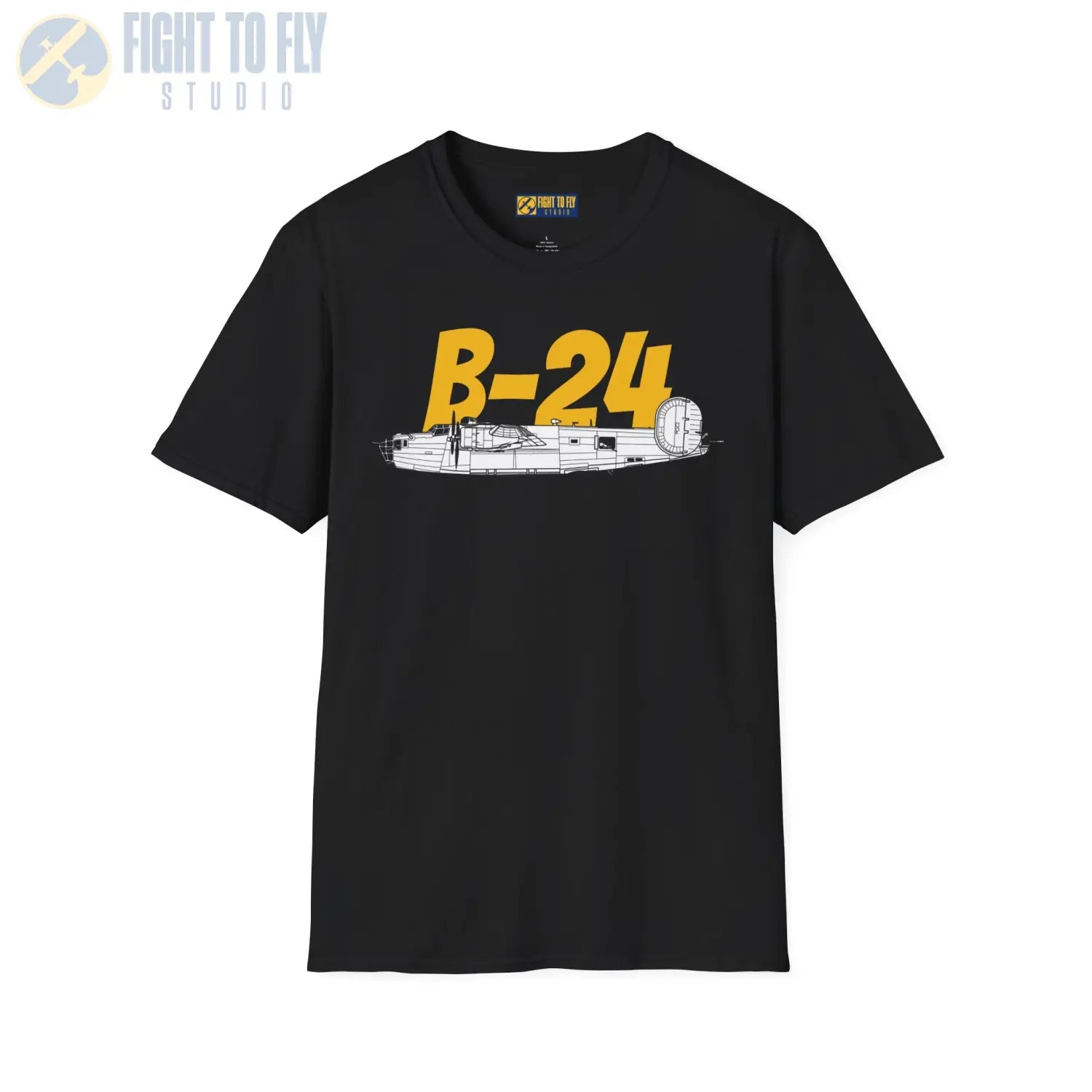 B-24 Liberator Side Profile T-Shirt - Pilot gifts - WWII warbird t-shirt