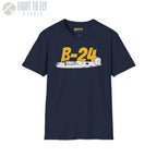 B-24 Liberator Side Profile T-Shirt - Pilot gifts - WWII warbird t-shirt
