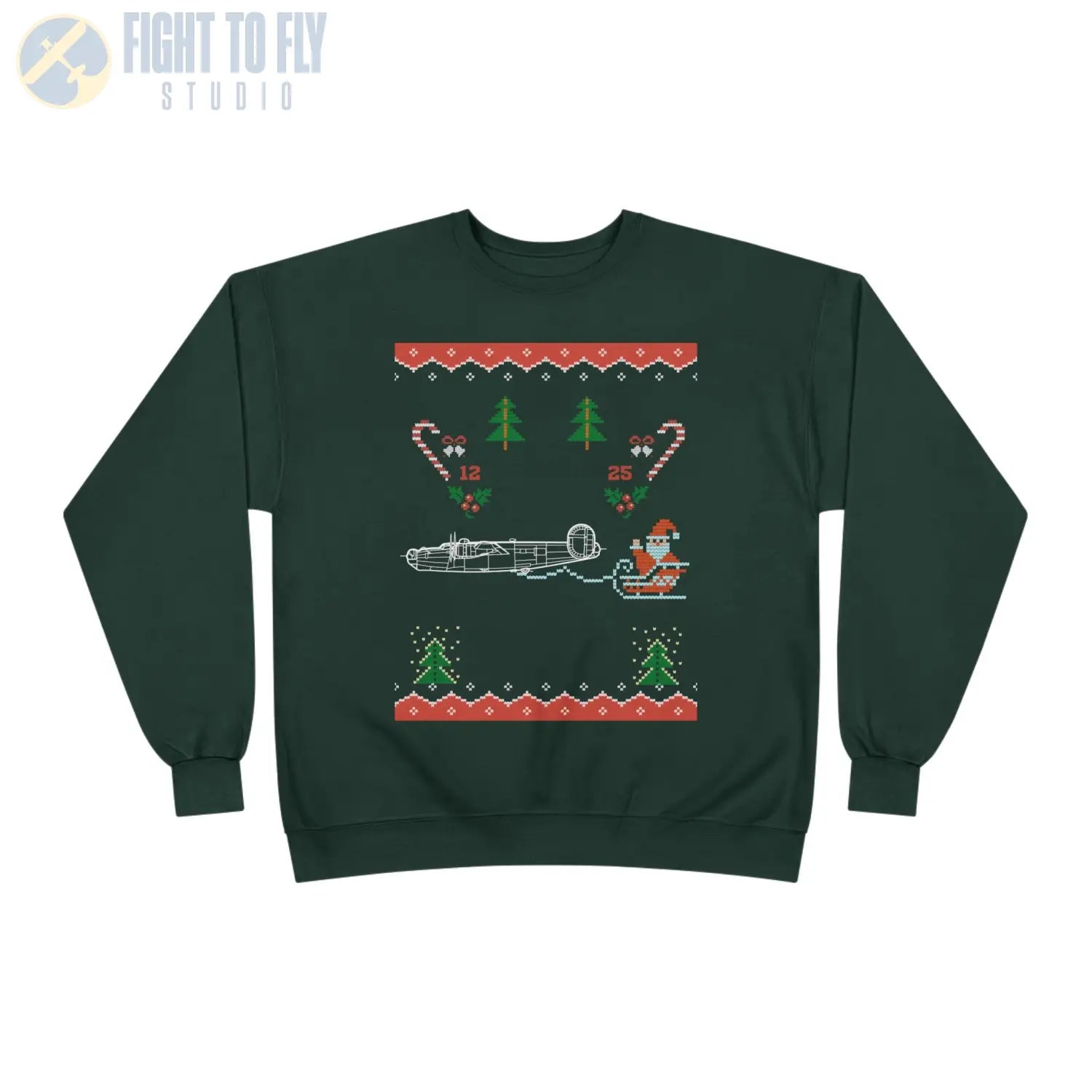 B-24J Liberator “Santa’s Long-Range Delivery” Sweatshirt - Pilot gifts - WWII warbird t-shirt