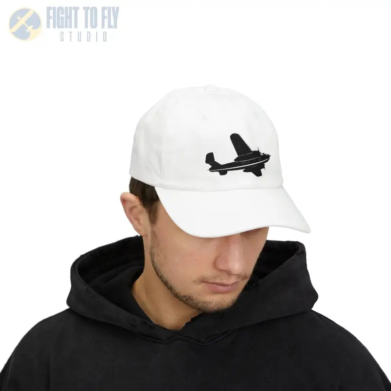 B-25 - Black WWII Bomber Legendary Warbird - Hats - Pilot gifts - warbird t-shirt