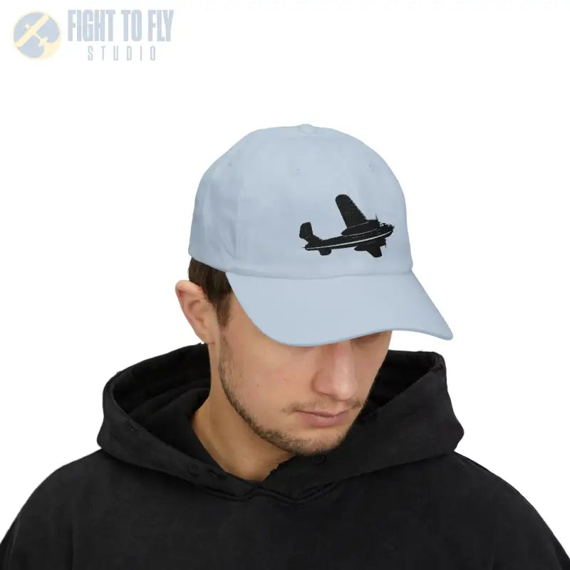 B-25 - Black WWII Bomber Legendary Warbird - Hats - Pilot gifts - warbird t-shirt