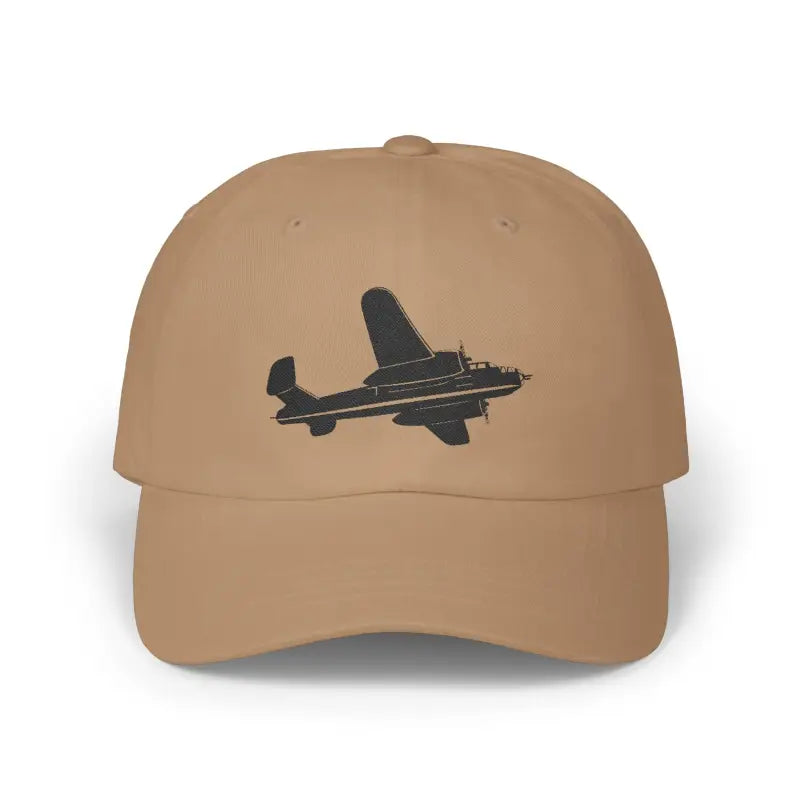 B-25 - Black WWII Bomber Legendary Warbird - Hats - Pilot gifts - warbird t-shirt
