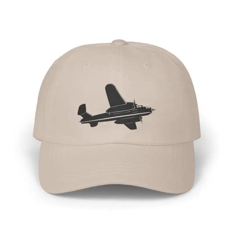 B-25 - Black WWII Bomber Legendary Warbird - Hats - Pilot gifts - warbird t-shirt