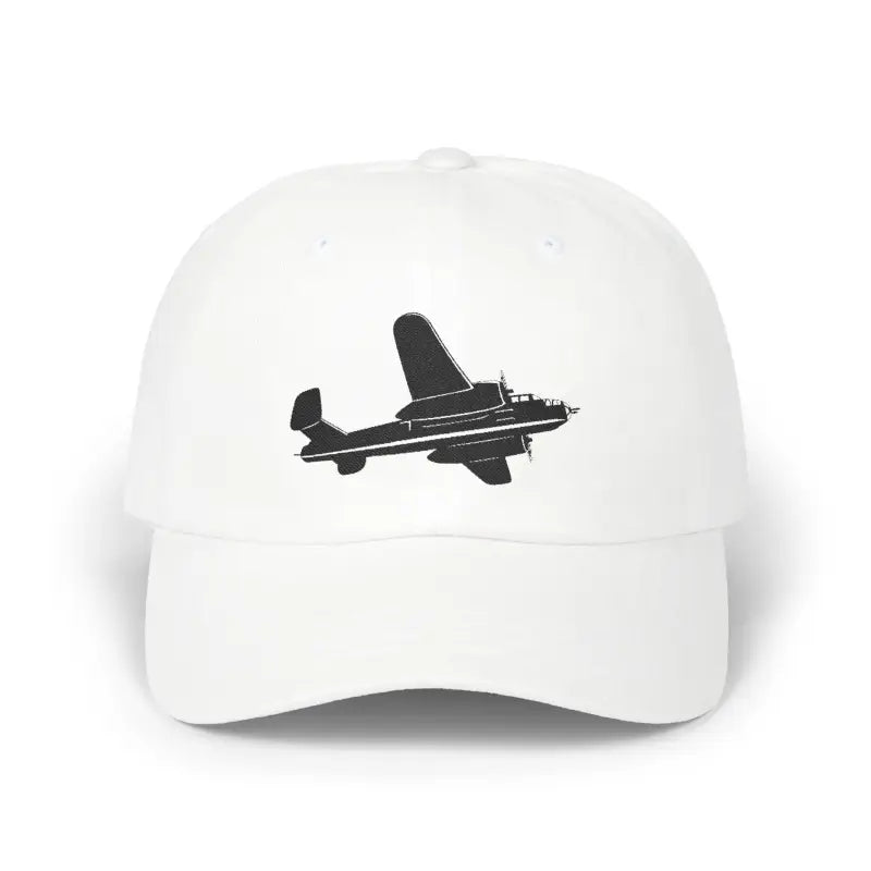 B-25 - Black WWII Bomber Legendary Warbird - Hats - Pilot gifts - warbird t-shirt