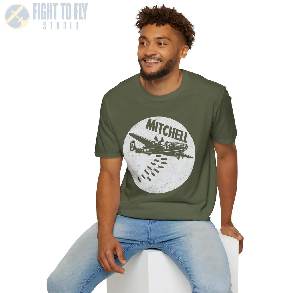 B-25 Mitchell “Bomb Run” WWII T-Shirt - Pilot gifts - warbird t-shirt