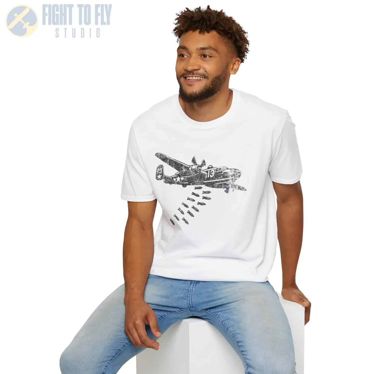 B-25 Mitchell “Bomb Run” WWII T-Shirt - Pilot gifts - warbird t-shirt
