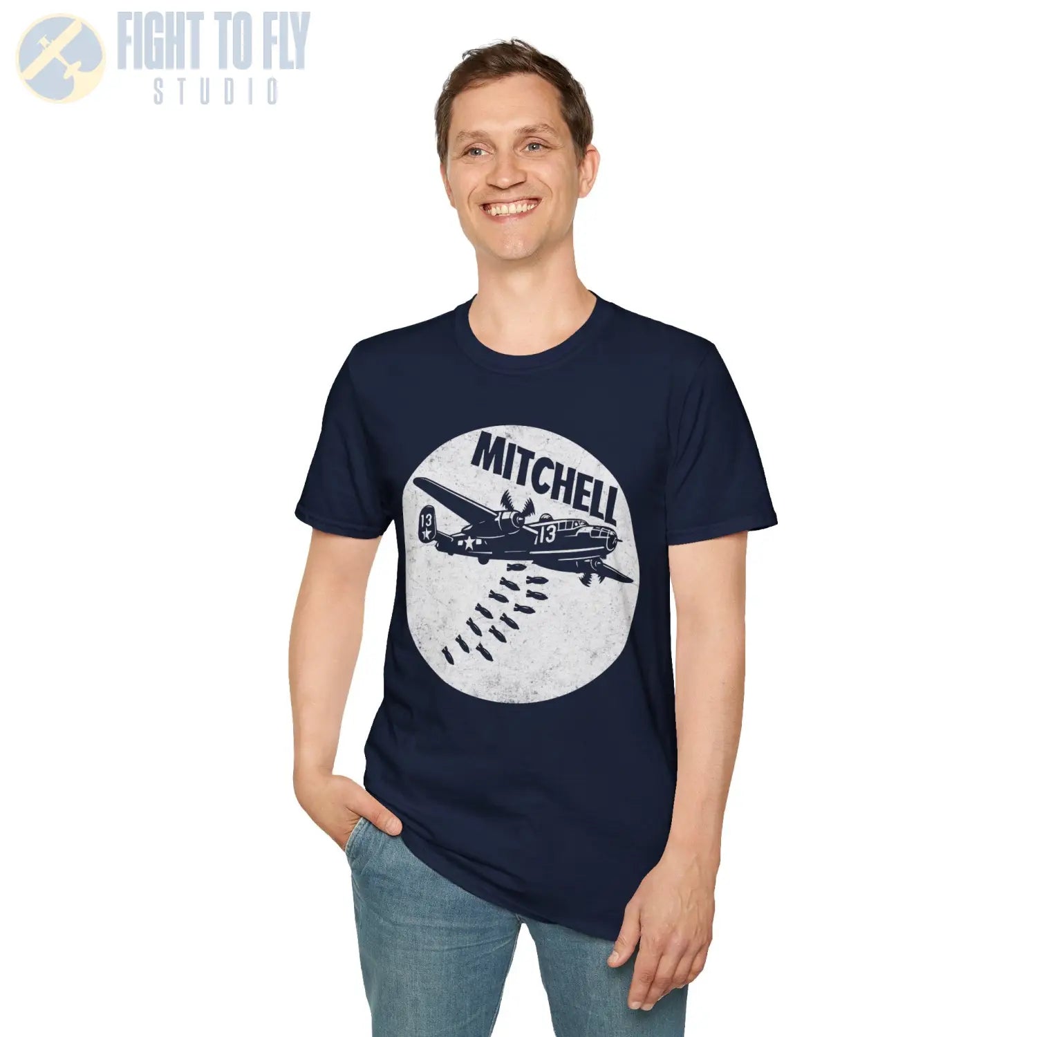 B-25 Mitchell “Bomb Run” WWII T-Shirt - Pilot gifts - warbird t-shirt