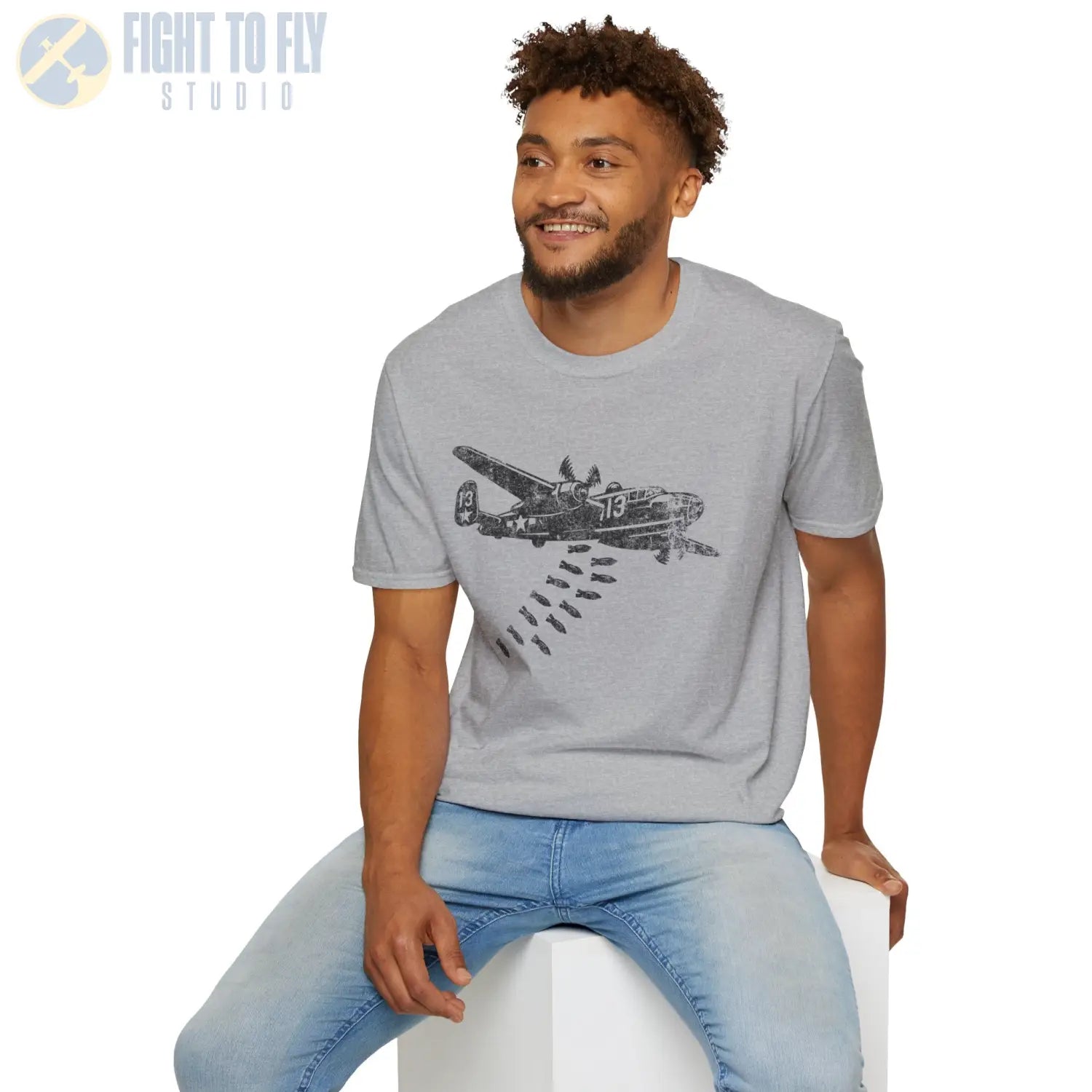 B-25 Mitchell “Bomb Run” WWII T-Shirt - Pilot gifts - warbird t-shirt