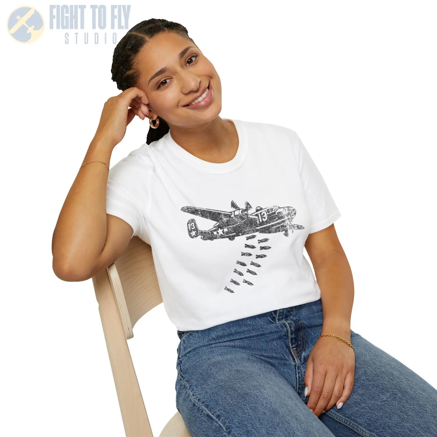 B-25 Mitchell “Bomb Run” WWII T-Shirt - Pilot gifts - warbird t-shirt