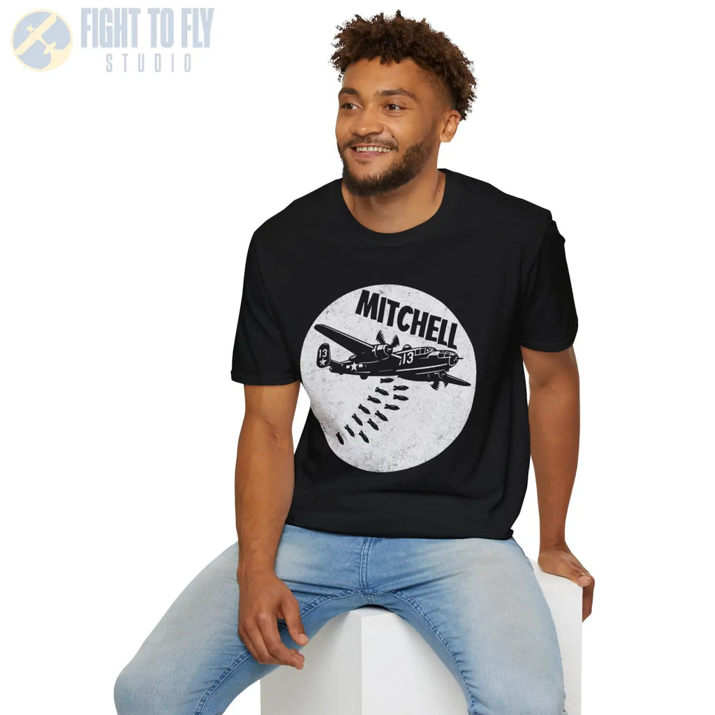 B-25 Mitchell “Bomb Run” WWII T-Shirt - Pilot gifts - warbird t-shirt