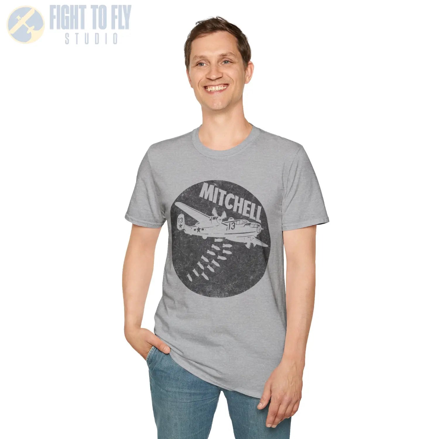 B-25 Mitchell “Bomb Run” WWII T-Shirt - Pilot gifts - warbird t-shirt