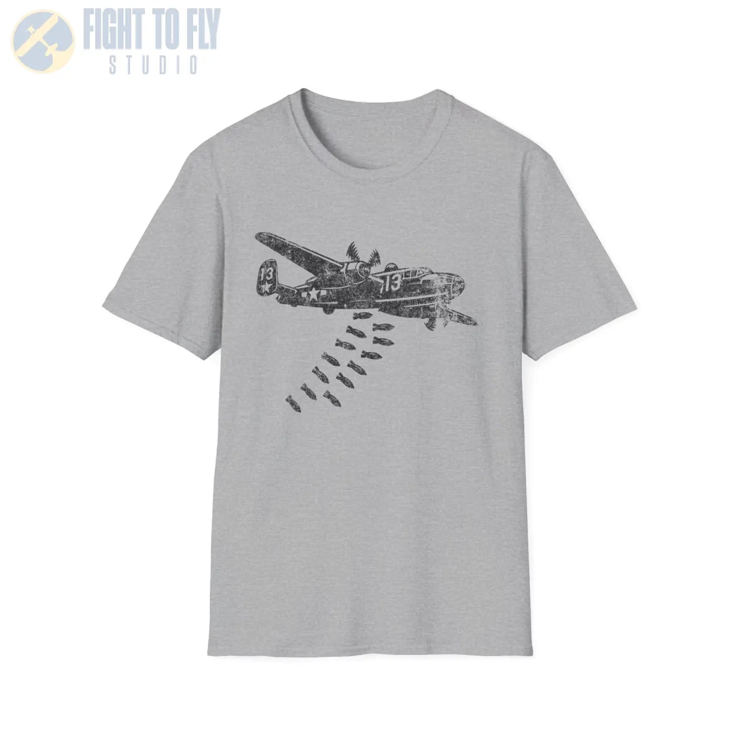 B-25 Mitchell “Bomb Run” WWII T-Shirt - Pilot gifts - warbird t-shirt