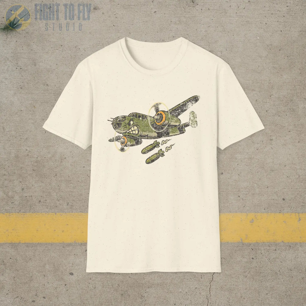 B-25 Mitchell “Nose Art Style” WWII T-Shirt - Pilot gifts - warbird t-shirt