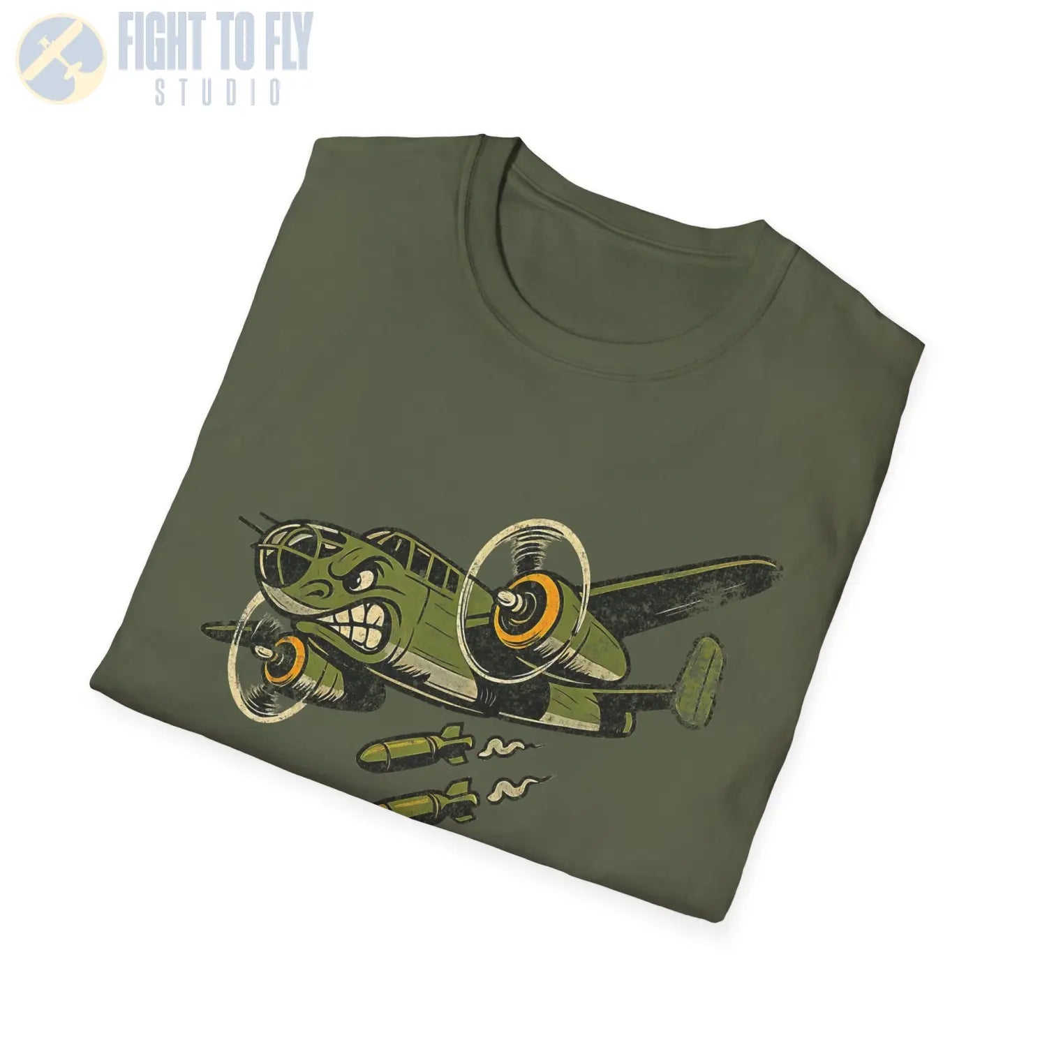 B-25 Mitchell “Nose Art Style” WWII T-Shirt - Pilot gifts - warbird t-shirt