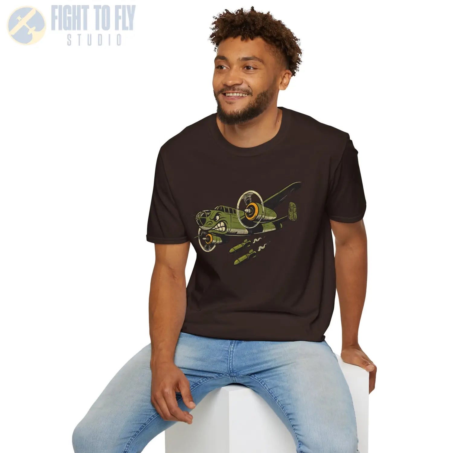B-25 Mitchell “Nose Art Style” WWII T-Shirt - Pilot gifts - warbird t-shirt