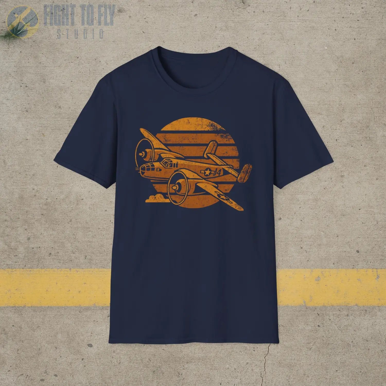 B-25 Mitchell “Retro Heritage” WWII T-Shirt - Pilot gifts - warbird t-shirt