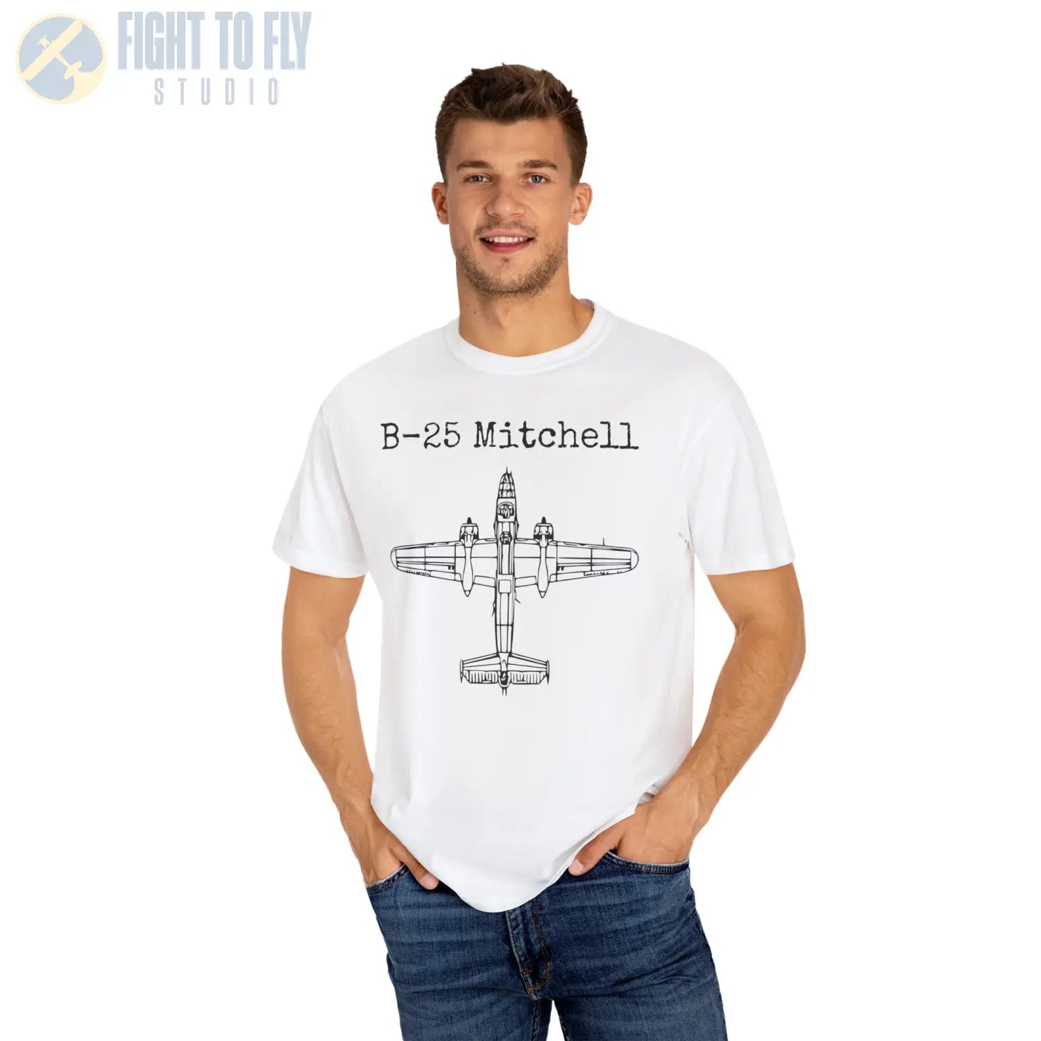 B-25 Mitchell - T-Shirt - Pilot gifts - WWII warbird t-shirt