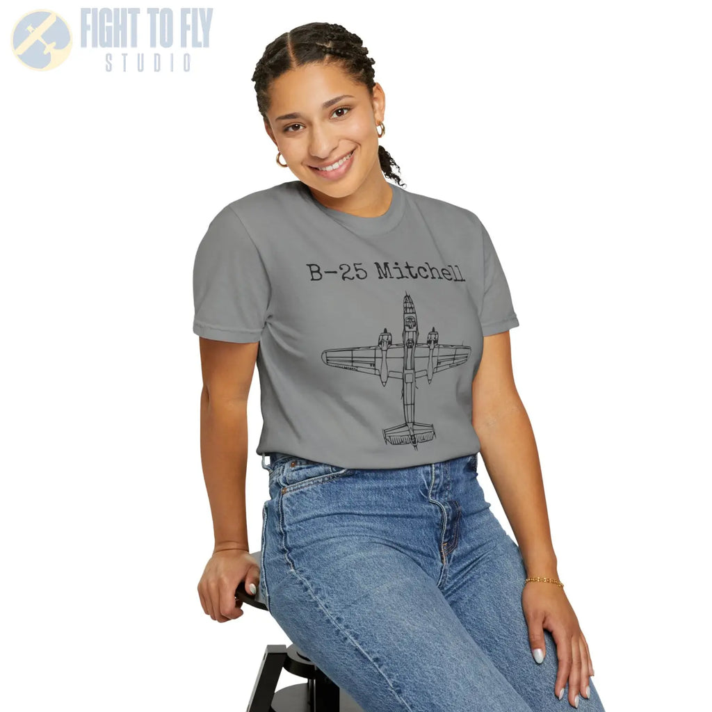 B-25 Mitchell - T-Shirt - Pilot gifts - WWII warbird t-shirt