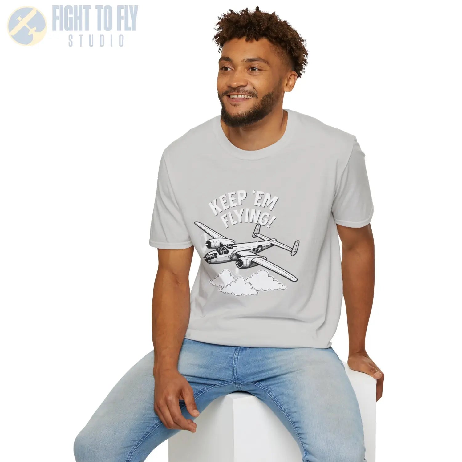 B-25 “Keep ’Em Flying!” - T-Shirt - Pilot gifts - WWII warbird t-shirt