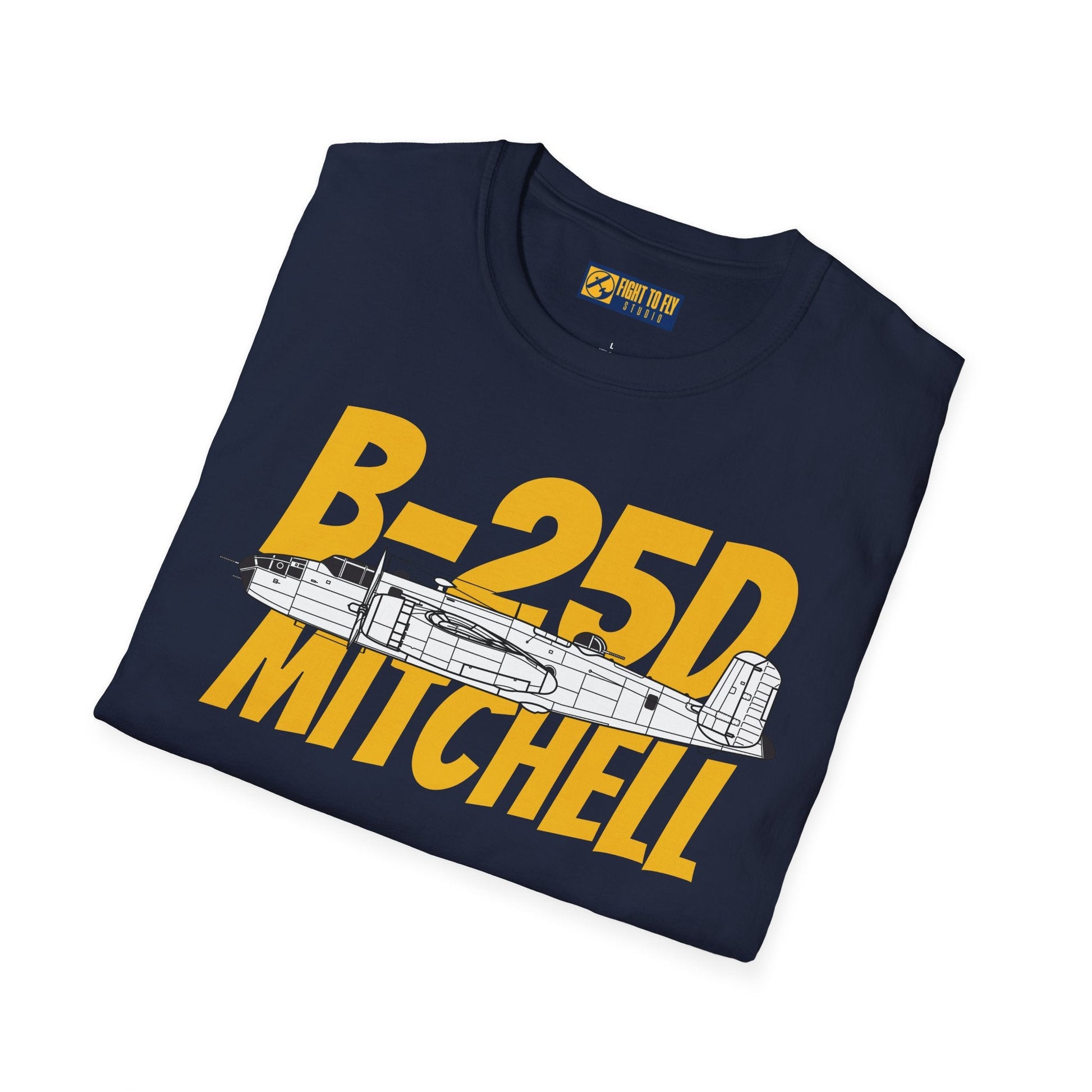 B-25D Mitchell Side Profile T-Shirt – Early-War Medium Bomber Tee - Gifts for pilots - Aviation apparel
