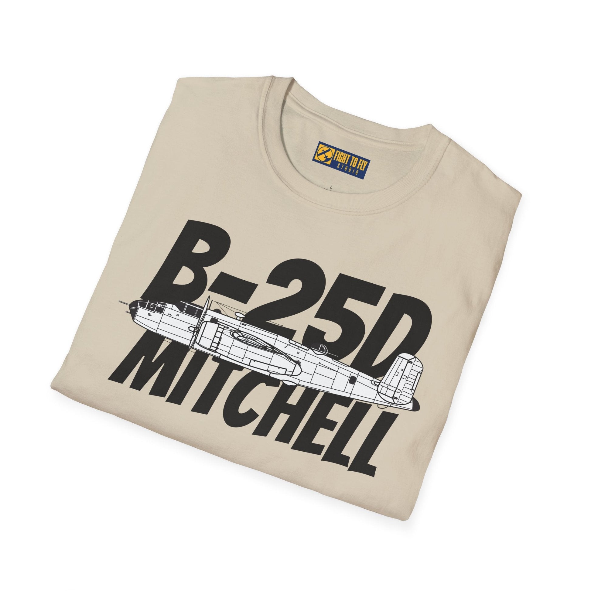 B-25D Mitchell Side Profile T-Shirt – Early-War Medium Bomber Tee - Gifts for pilots - Aviation apparel
