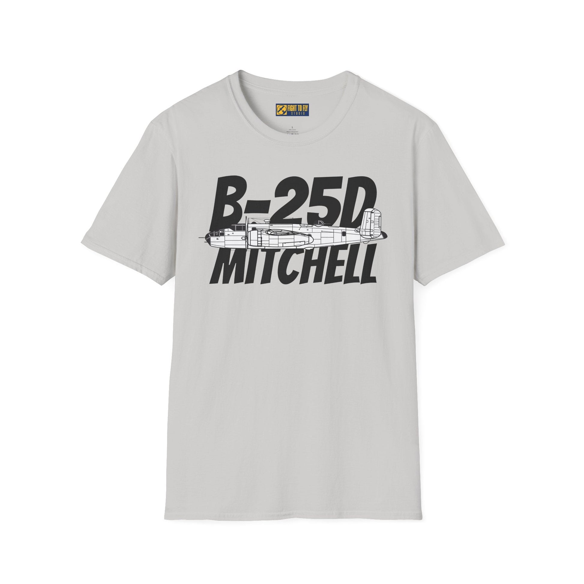 B-25D Mitchell Side Profile T-Shirt – Early-War Medium Bomber Tee - Gifts for pilots - Aviation apparel