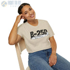 B-25D Mitchell Side Profile T-Shirt - Pilot gifts - WWII warbird t-shirt